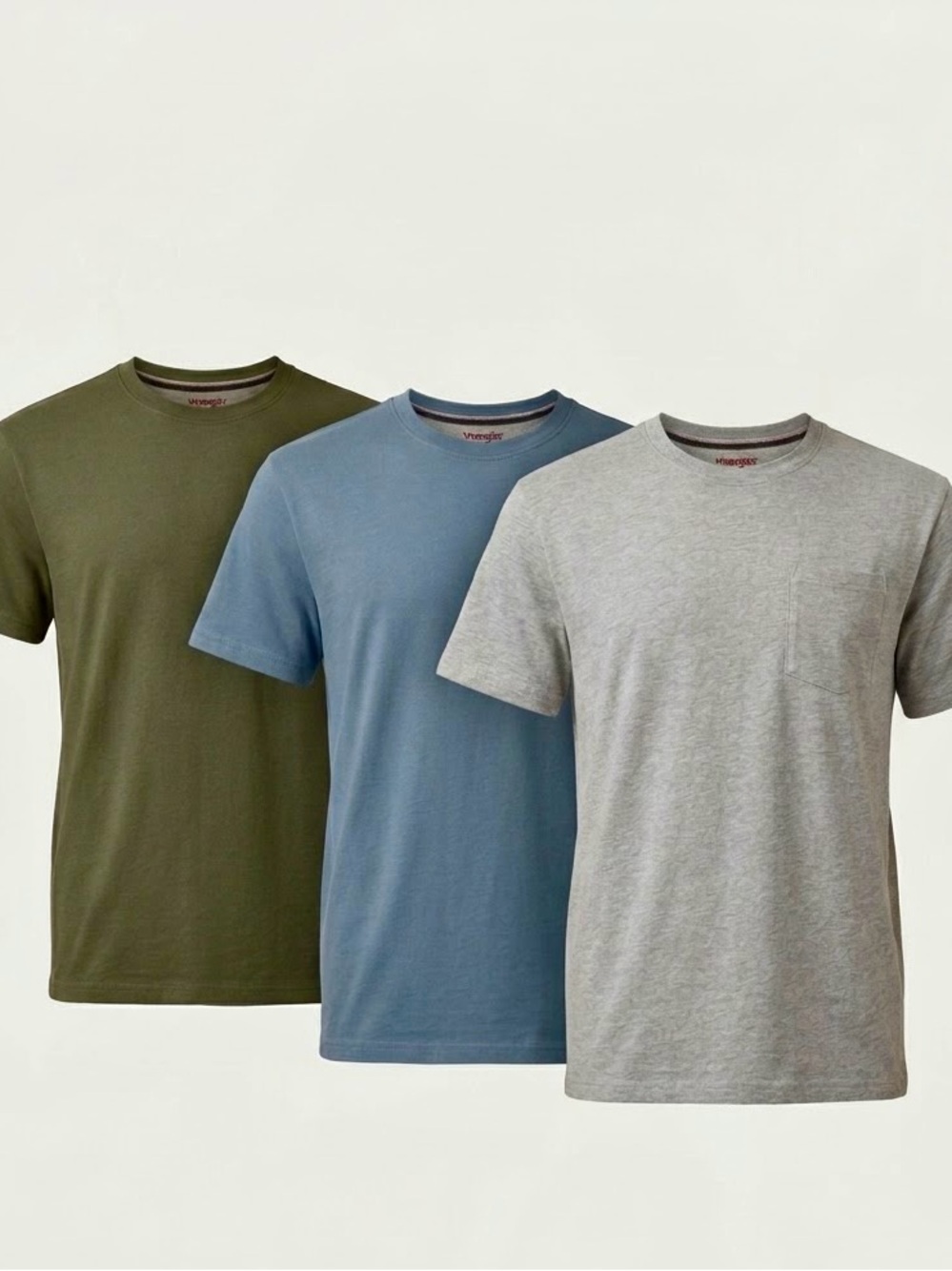 NWT Wrangler Heavyweight Double-Layer Pocket Tee Lot of 3 - XXL